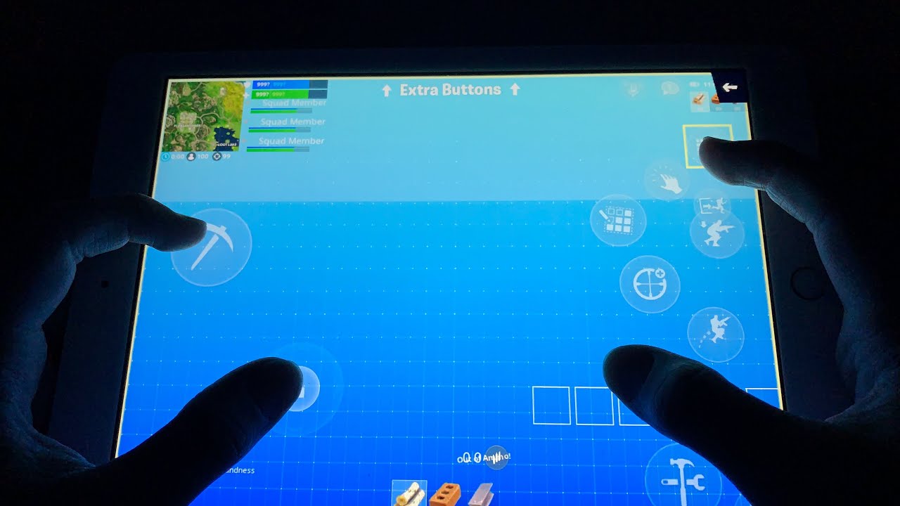 best hud for 4 finger claw on iPad Air (Fortnite Mobile)