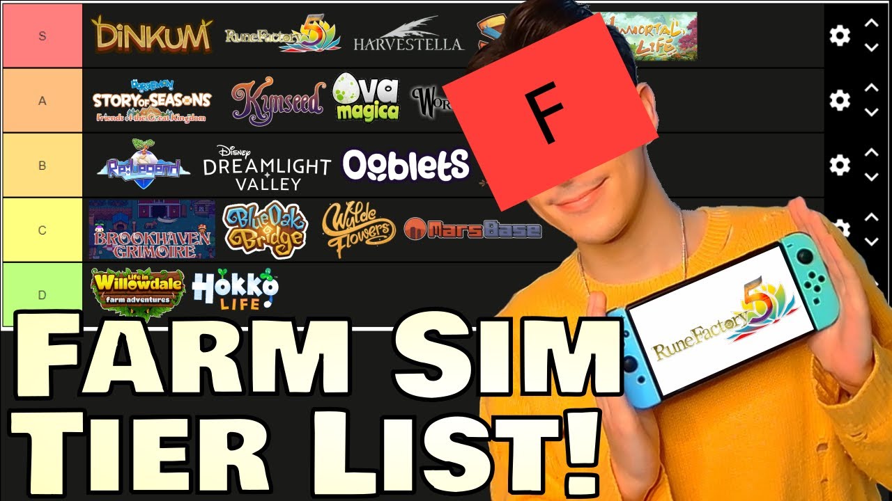 Face Reveal + Ranking Every Farming Game I played in 2022!