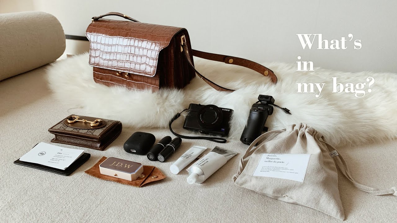 SUB) What's in my bag?👜 왓츠인마이백 (마르니 트렁크백, 구찌 지갑, 브이로그 카메라)ㅣ조돌월드 jodolworld