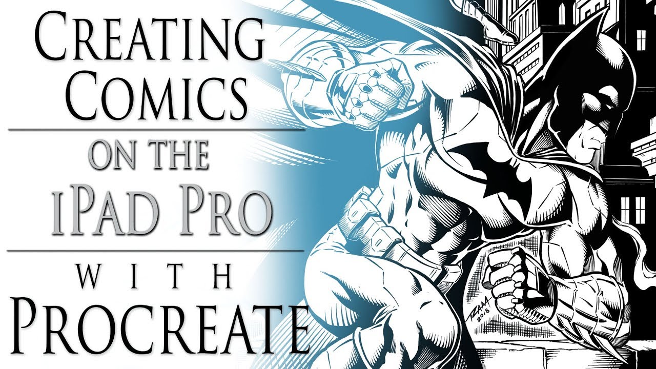 Creating Comics on the Ipad Pro - Procreate App - Inking Techniques