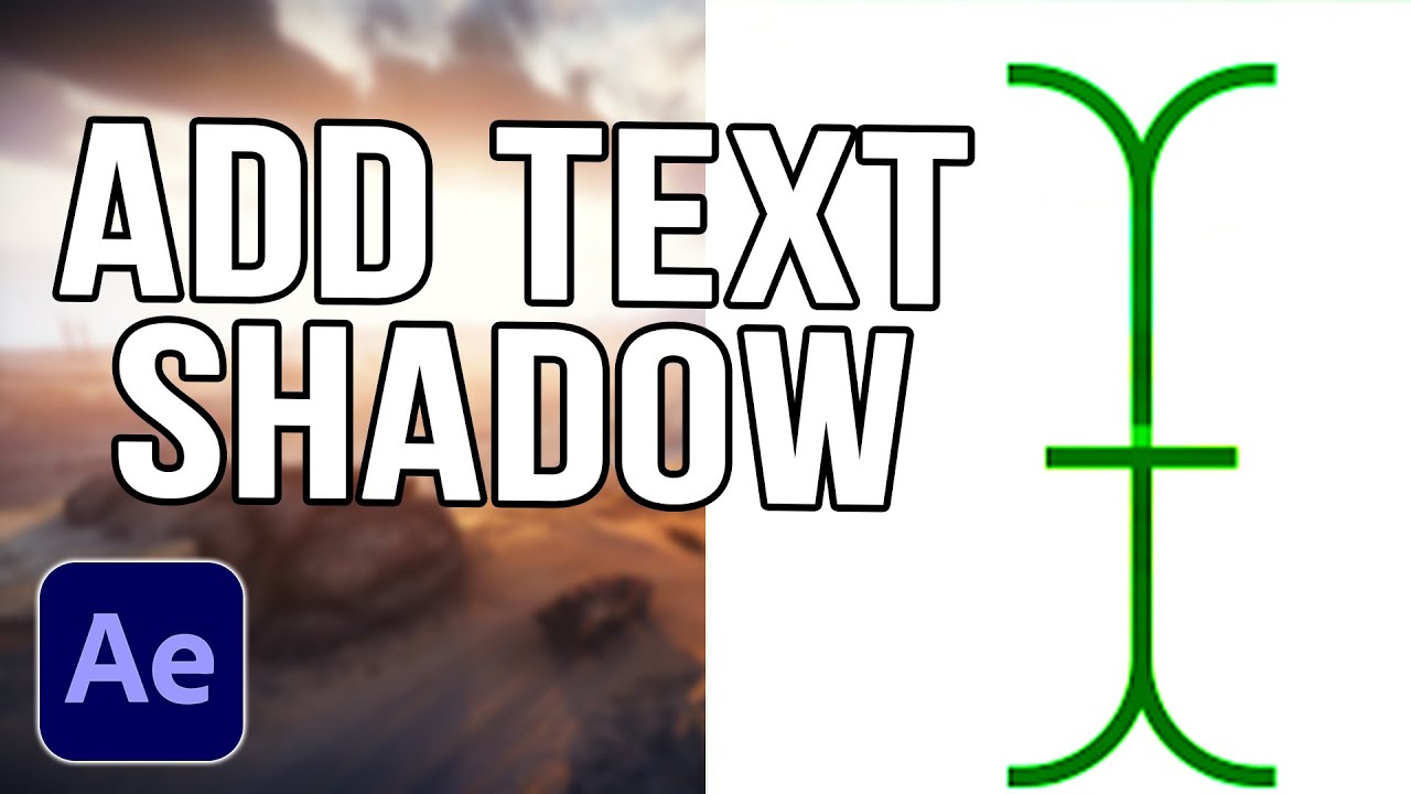 How To Add Shadow To Text In After Effects (How To Create Shadow Effect)