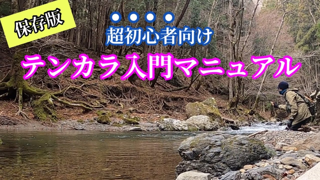 【テンカラ釣り】超超初心者向け！「テンカラ入門動画」