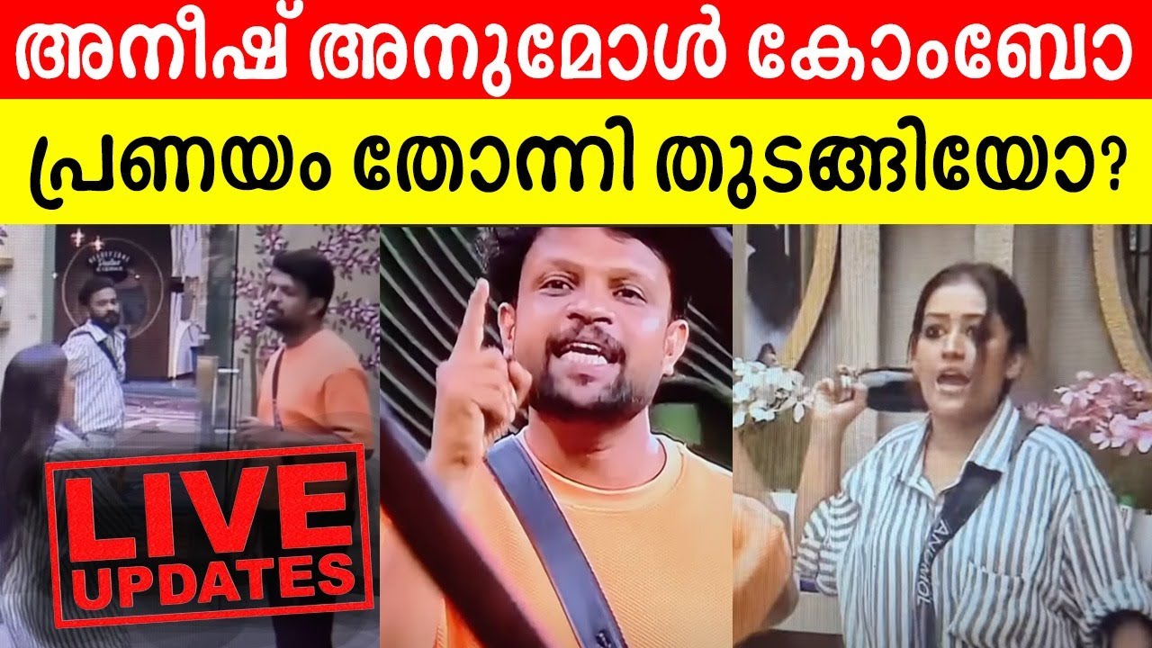 അനീഷ് മനഃപൂർവം അല്ലെ ഇതൊക്കെ.. Biggboss malayalam first love combo Aneesh and Anumol