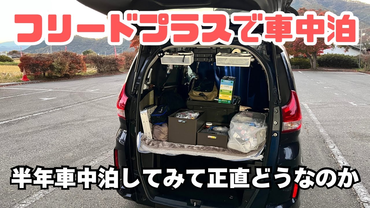 フリードプラスで車中泊　半年間してみて正直どうなのか？？！！