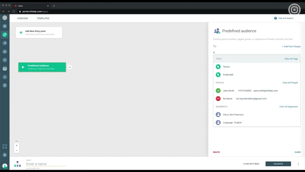 Vídeo demonstrativo do Infobip Moments