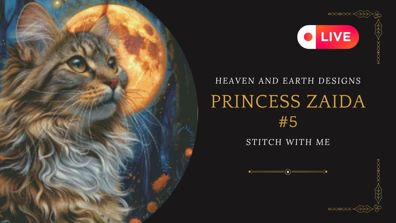 Princess Zaida#5【HAED】Live#stitchwithme #flosstube