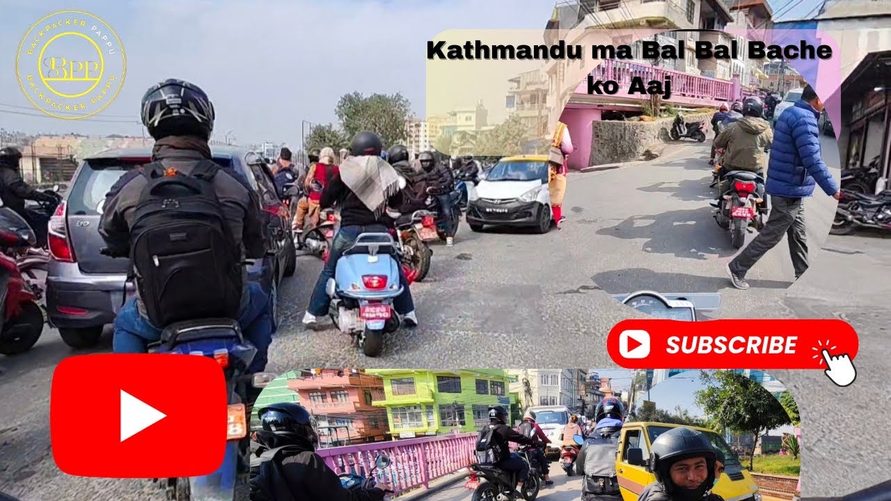 Kathmandu Ride 🏍️// Bal Bal Bache ko yekashi bato cross gardiyo 🤨🧐