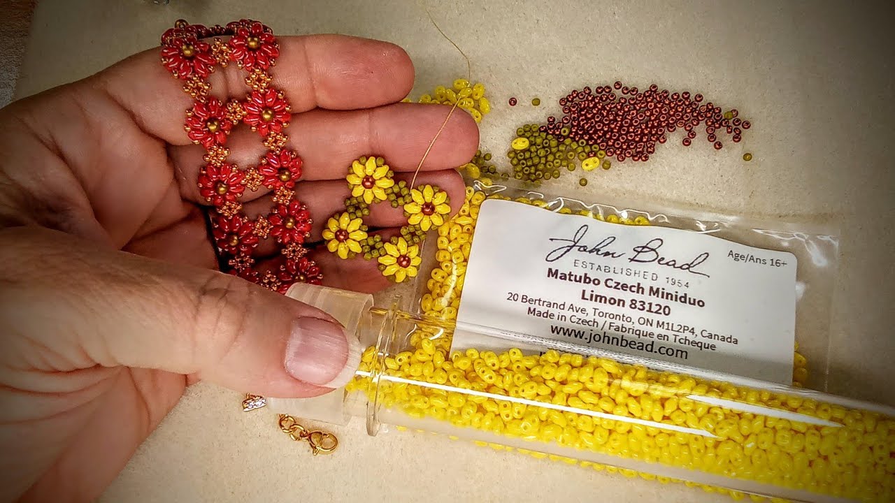 Mini Duo Flower Bracelet Tutorial