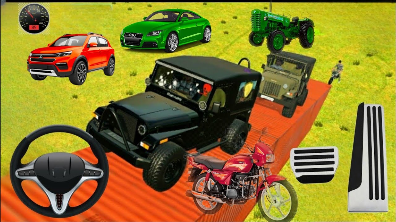 😁😂😫Drive Vehicles On Stunt Raod Indian Vehicles Simulator || #androidgames  #indianvehiclessimulator