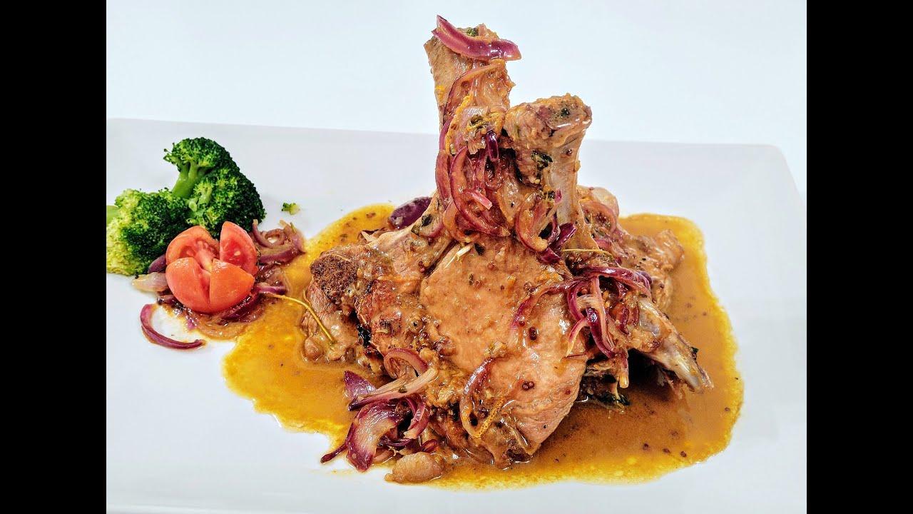Chuletas de cerdo glaseadas con naranja, fácil, económica y deliciosa receta de Navidad😋👌