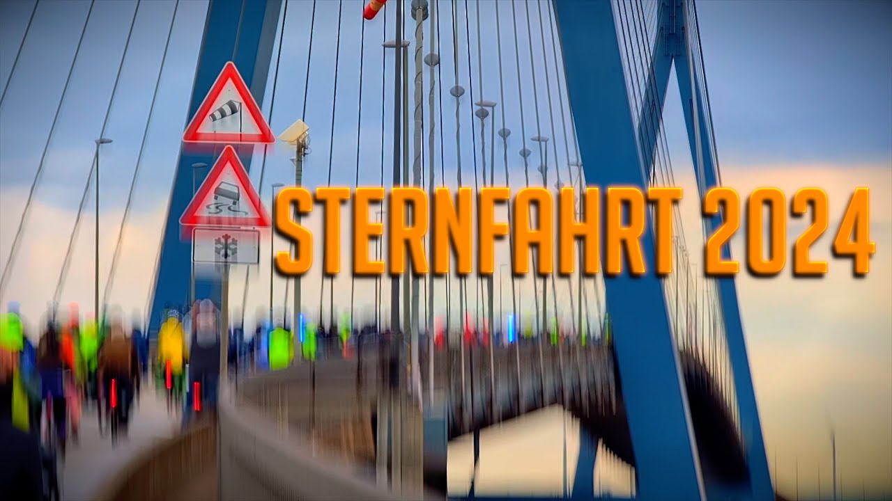 Sternfahrt 2024 in Hamburg über die Köhlbrandbrücke