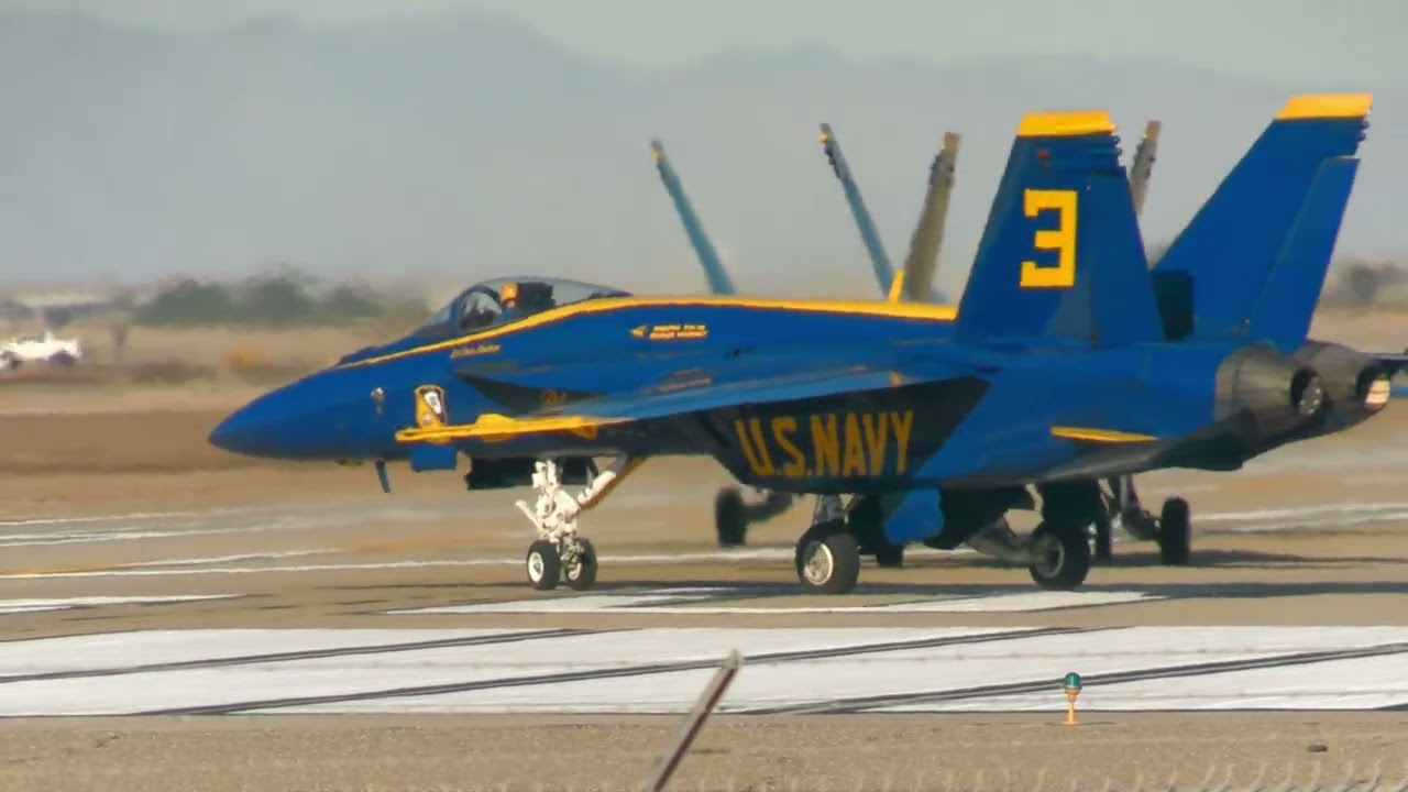 Blue Angels First Saturday Flight of their 2026 Winter Training at NAF El Centro
