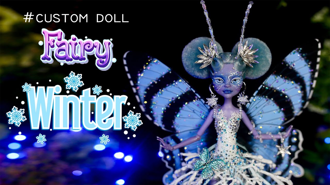 WINTER Butterfly Fairy - OOAK doll - Monster High Custom doll - Sang Bup Be