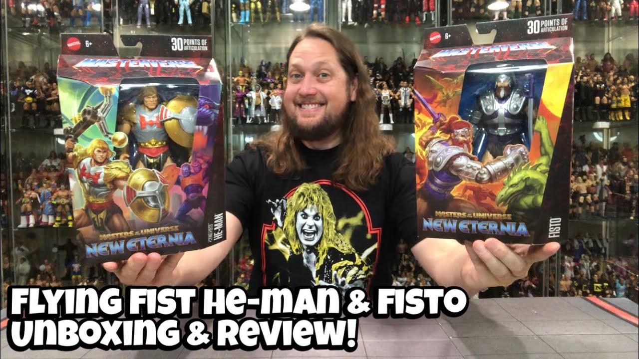 Flying Fist He-Man & Fisto New Eternia Masters of the Universe Unboxing & Review!