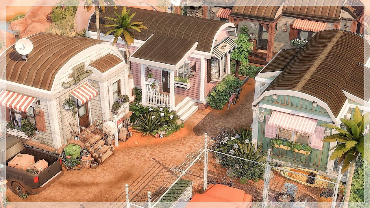 трейлерный парк 🚐🏜️ | The Sims 4: скоростная постройка
