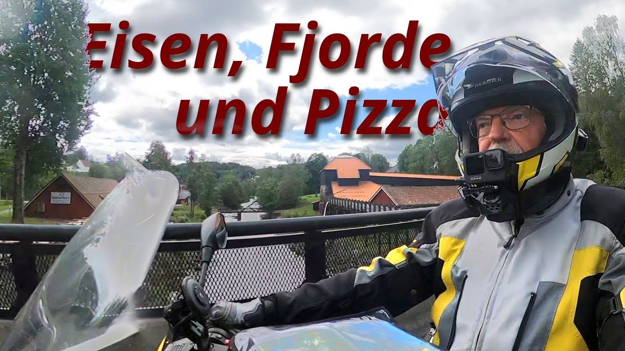 Traumstrassen, Industriemuseum, super Pizza! Motorradreise Süd-Norwegen, Juli 23, Folge 07