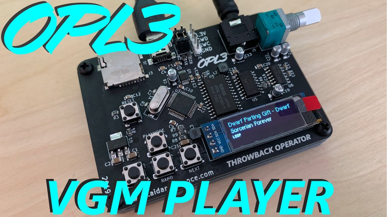 THROWBACK OPERATOR - OPL3 Hardware VGM Player!
