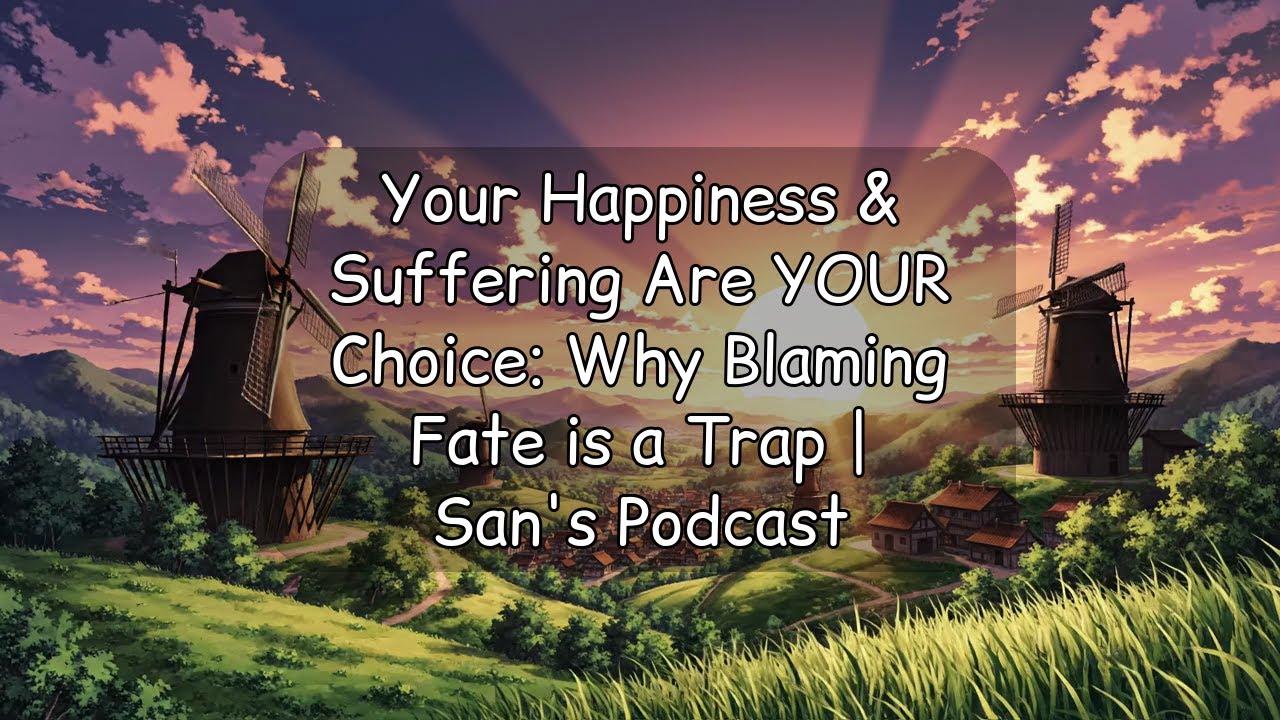 Your Happiness & Suffering Are YOUR Choice: Why Blaming Fate is a Trap | San's Podcast