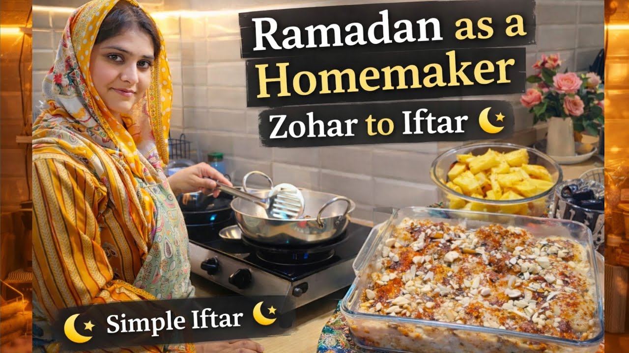 A Real Ramadan Day in My Life | Muslim Housewife Routine from Zohar to Iftar 🌙 #ramadan #homemaking 