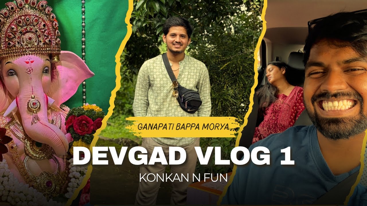Devgad Vlog 🌊 | Ganpati Darshan, Beach Exploring & My Fear of Insects 😱🙏