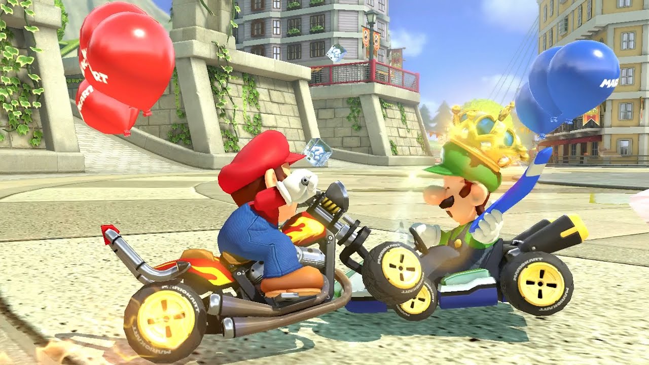 Mario Kart 8 Deluxe - Balloon Battle - All Courses (2 Players)