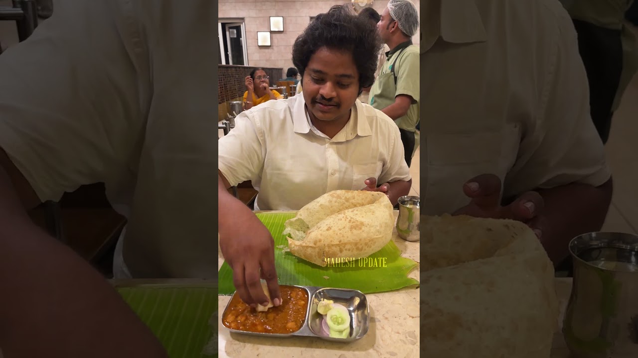 veg ல மதுரை கரி தோசை in Anandhaas | chola poori with chana masala #shrots