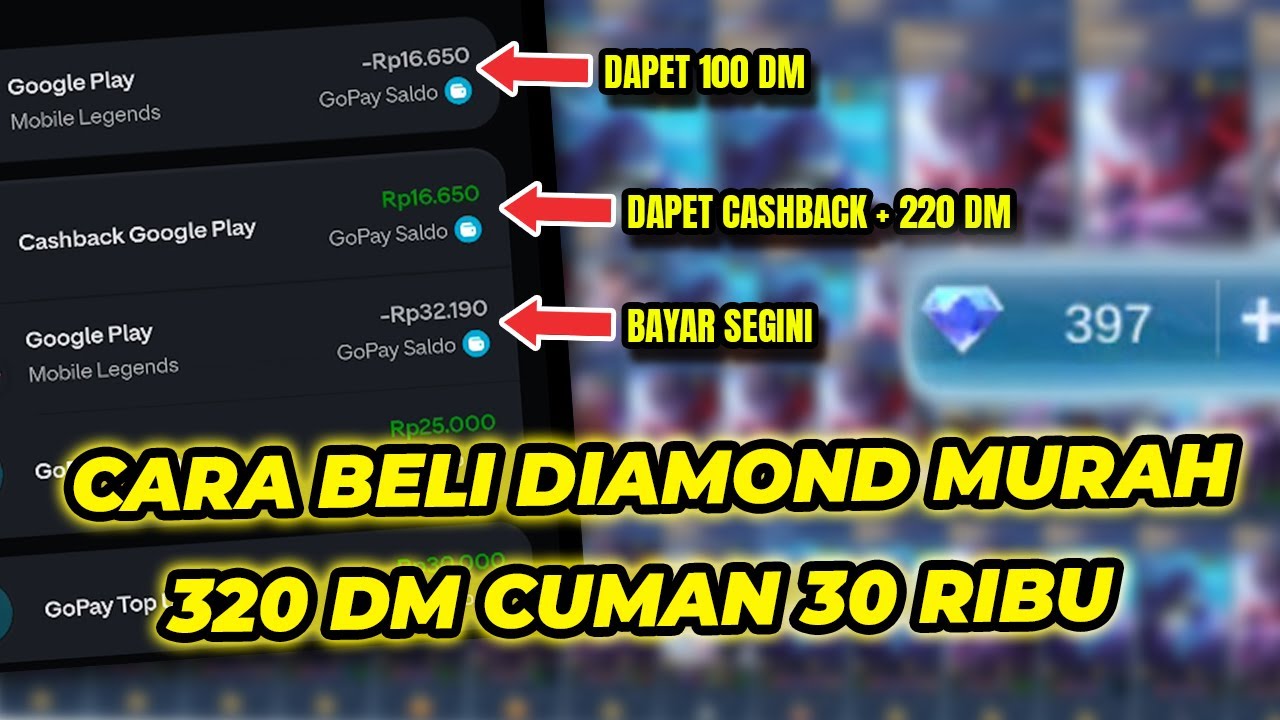 30K DOANG BISA DAPET 300 DIAMOND PALING MURAH ! - CARA BELI STARLIGHT MLBB TERMURAH 2025