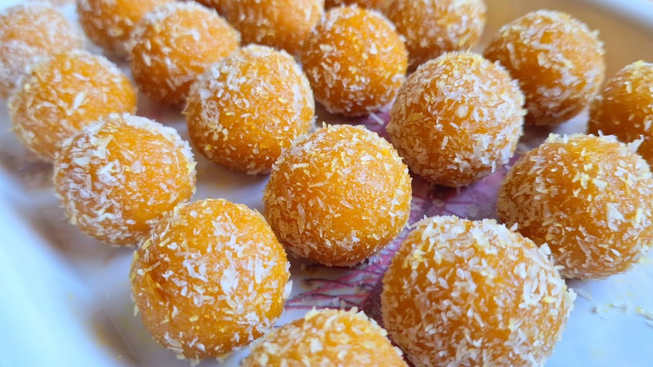 Only 3 Ingredients | Soft and Tasty Mango Coconut Ladoo Recipe 😋 Instant Sweet Recipe