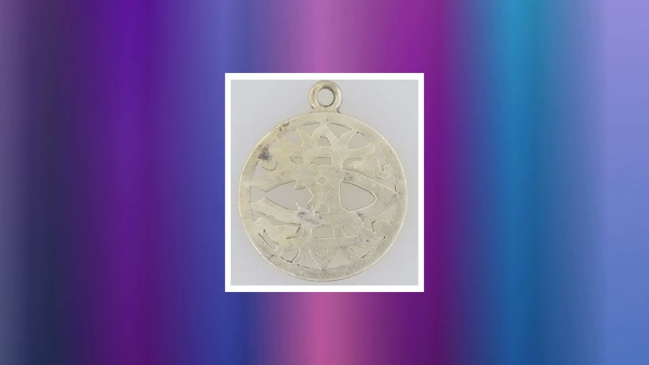 Rare Reticulated/Cut Out Silver Quarter Love Token/Coin/Pendant with Bale