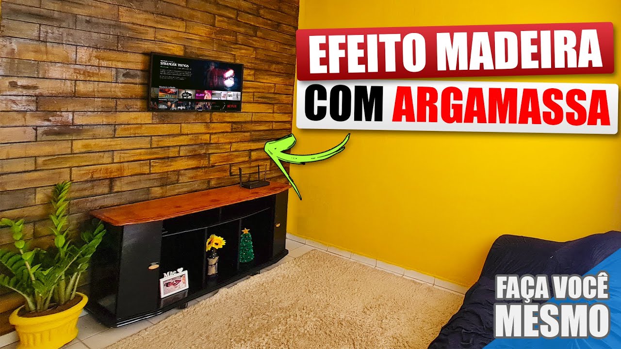 COMO FAZER EFEITO MADEIRA COM ARGAMASSA [PASSO À PASSO] - Faça Você Mesmo