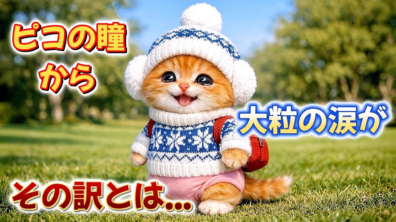 【AI子猫ピコ】「だいじょうぶ？」迷子の子犬に寄り添うピコが天使すぎた！
