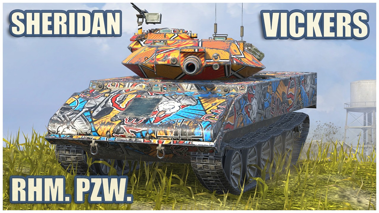 Sheridan, Vickers Light & Panzerwagen • WoT Blitz Gameplay