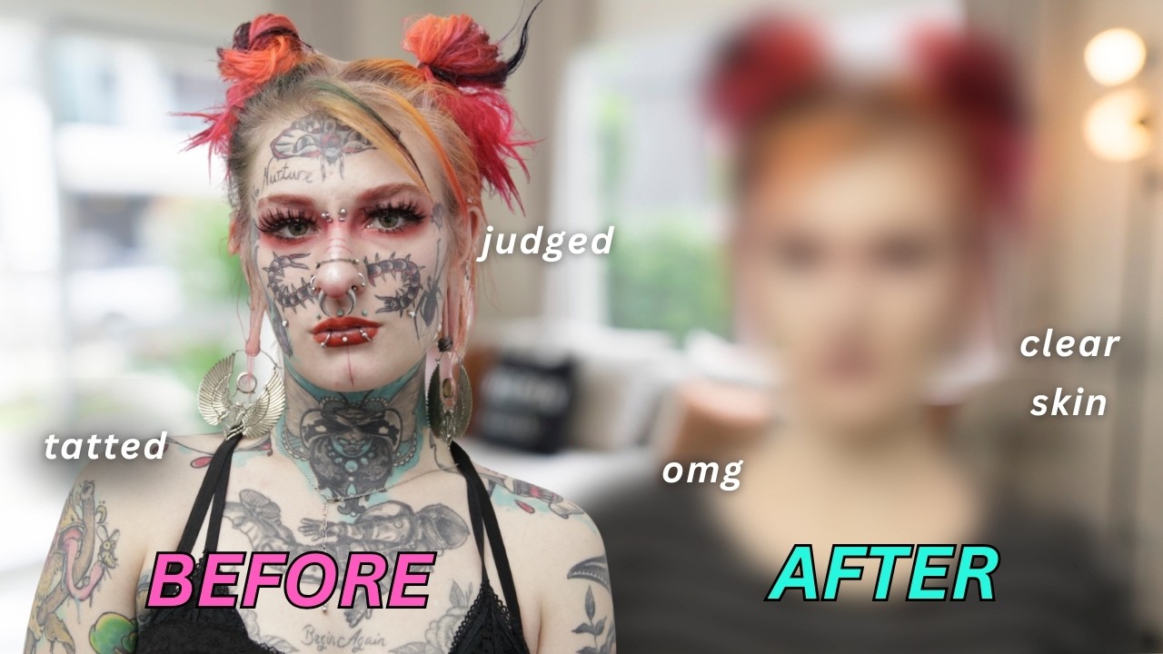 Covering Up My Tattoos For The First Time | TRANSFORMED
