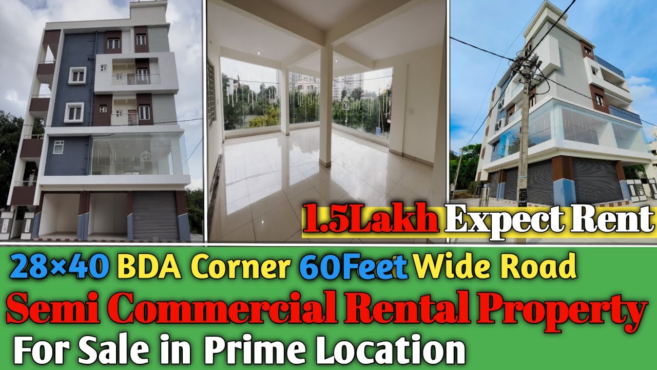 SOLD OUT | WP HOME 49 | 1.5Lakh Rental Income Semi Commercial Property  for Sale | 28×40 BDA |60Feet