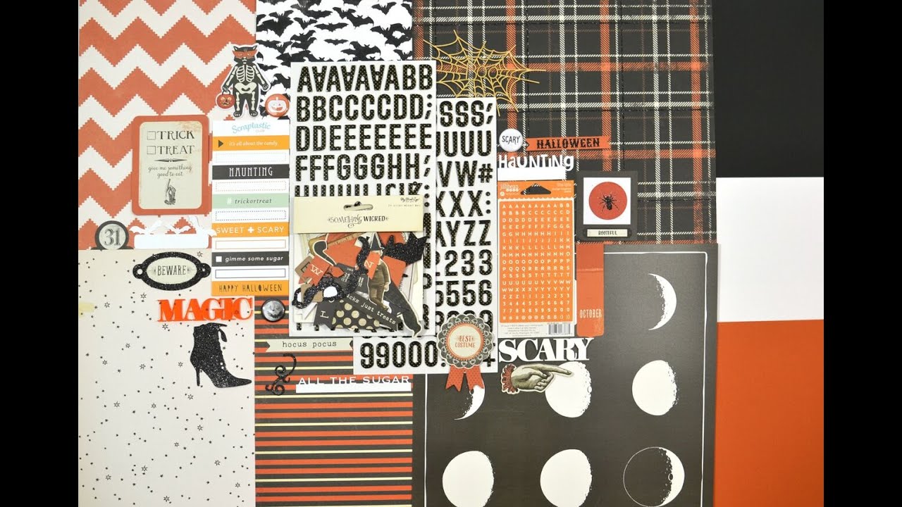 Scraptastic Kit Share - October 2015 This is Halloween
