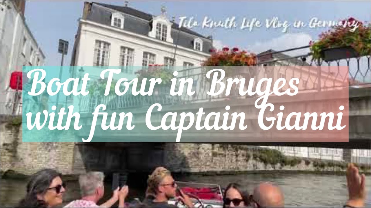 BRUGES CANAL BOAT TOUR WITH THE BEST CAPTAIN GIANNI ll EUROPE TOUR