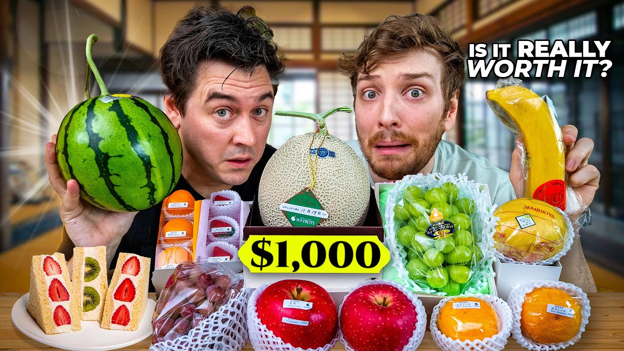 I Tried Japan's Insanely Expensive Fruit 🇯🇵 Feat. @CDawgVA​