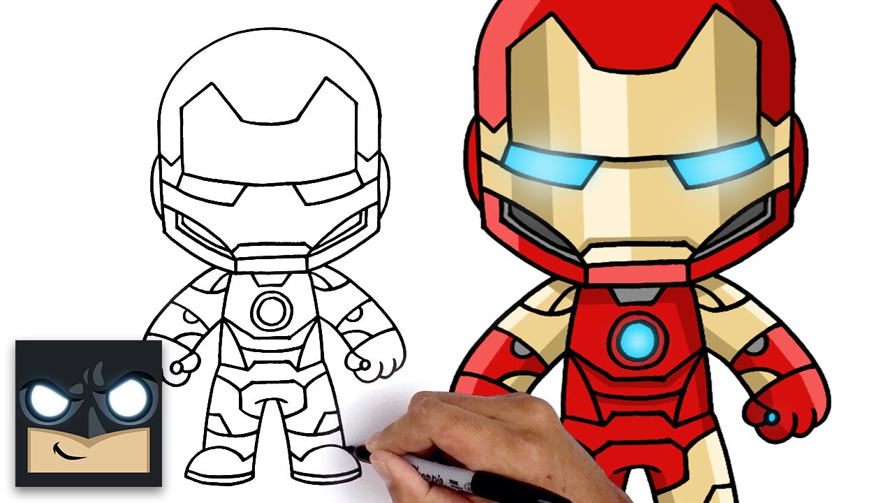 How To Draw Iron Man | Fortnite Marvel Legends