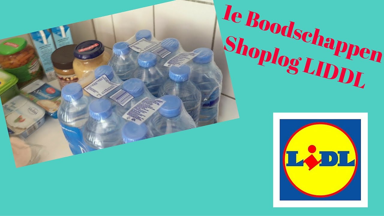 Eerste boodschappen shoplog Lidl
