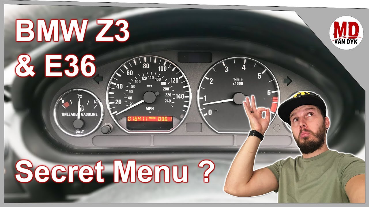 🚨 Секретное меню BMW для вашего BMW Z3 и других E36