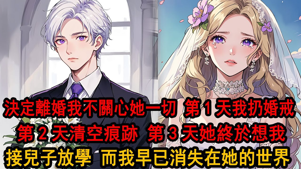 我決定和柳如煙離婚了。下定決心的第一天，我扔掉婚戒，買了機票。第二天，我清空婚房裏的所有痕跡。第三天去接孩子放學，卻被他不屑一顧，我看著他和柳如煙一模一樣的臉。心底半點不舍都沒了。垃圾就該待在垃圾桶裏