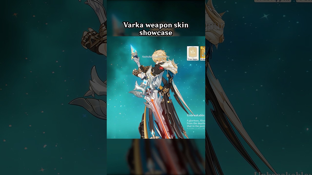 Varka weapon skin showcase
