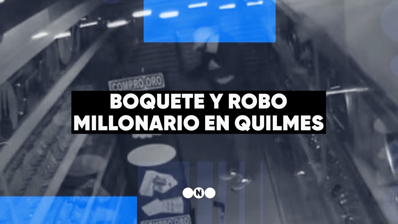 FERIADO, BOQUETE y ROBO MILLONARIO en Quilmes - Telefe Noticias
