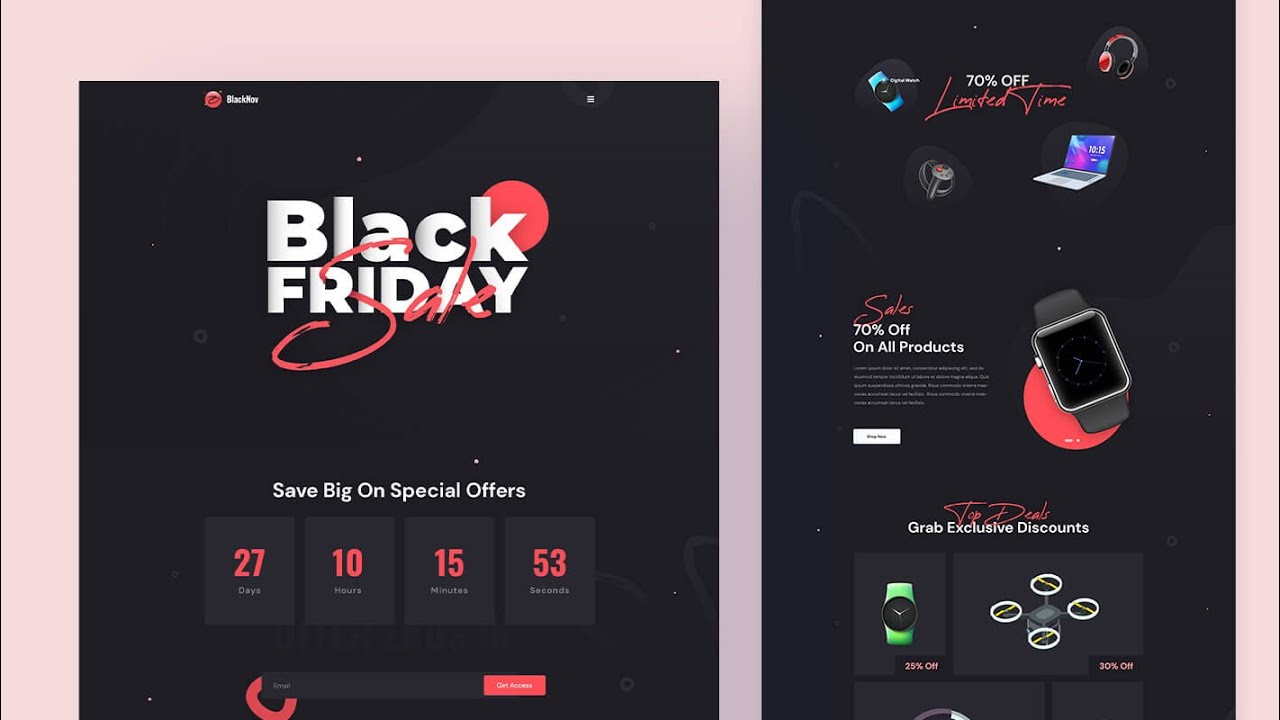 How To Create A Special Black Friday Landing Page In Elementor [FREE]