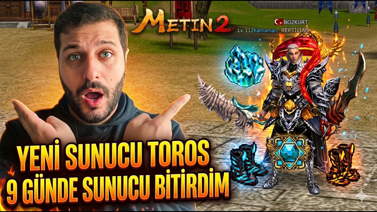 SUNUCUYU BİTİRDİM - ARTIK HEDEF SADECE WON KASMAK - Metin2 TR Yeni Sunucu TOROS #metin2tr #metin2