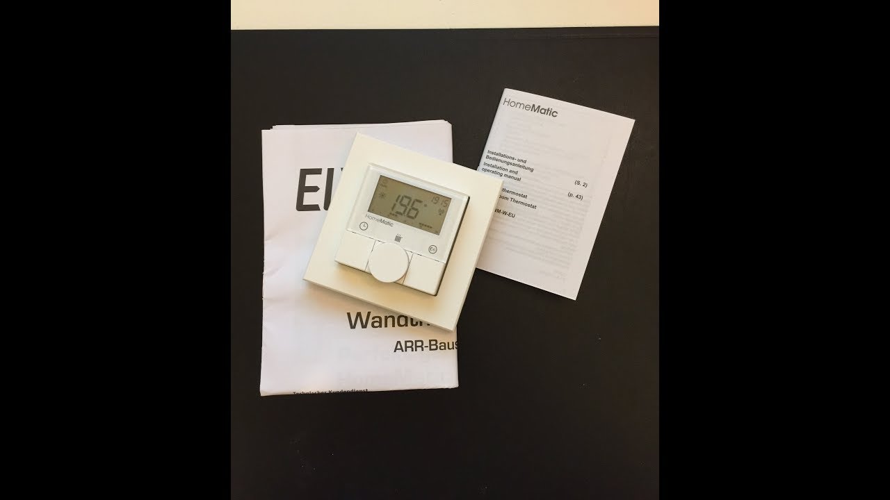 Unboxing HomeMatic Funk-Wandthermostat als ARR-Bausatz