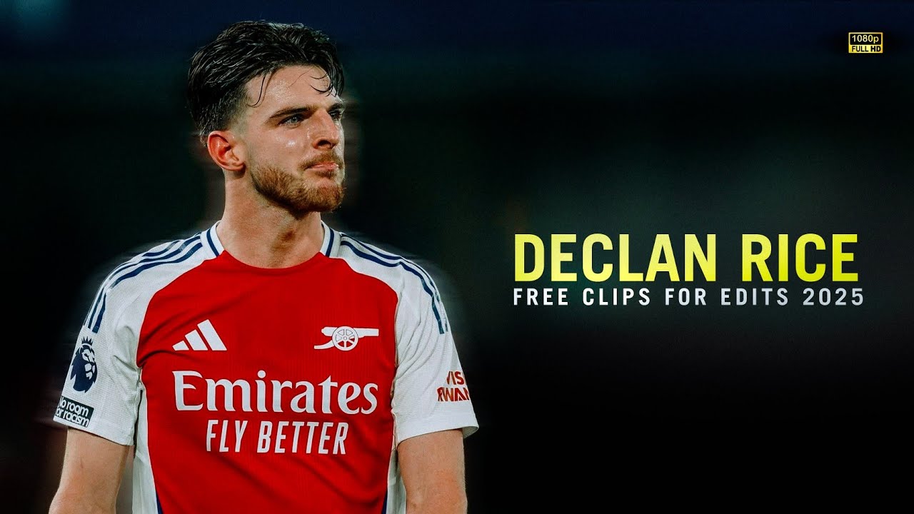 Declan Rice Free Clips For Edits• 2025 • Free Scene Pack • No Watermark • 1080p | D74 Edits 2.0
