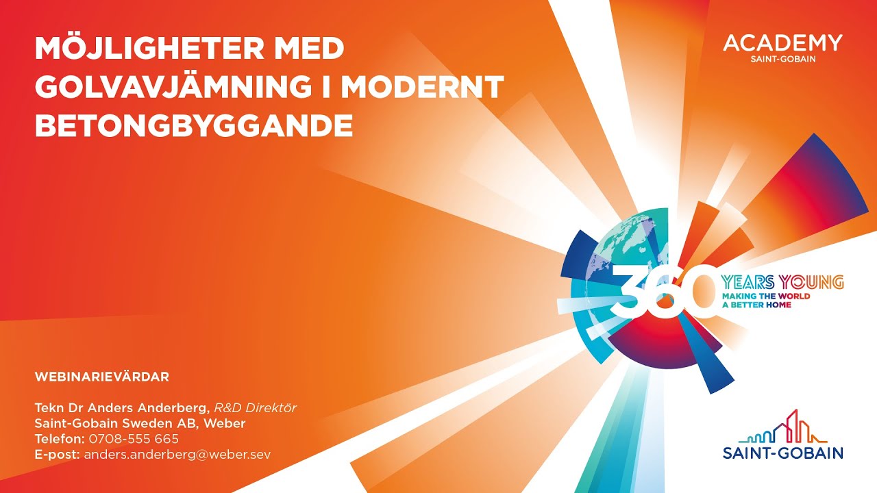 Webinarium: Möjligheter med golvavjämning i modernt betongbyggande