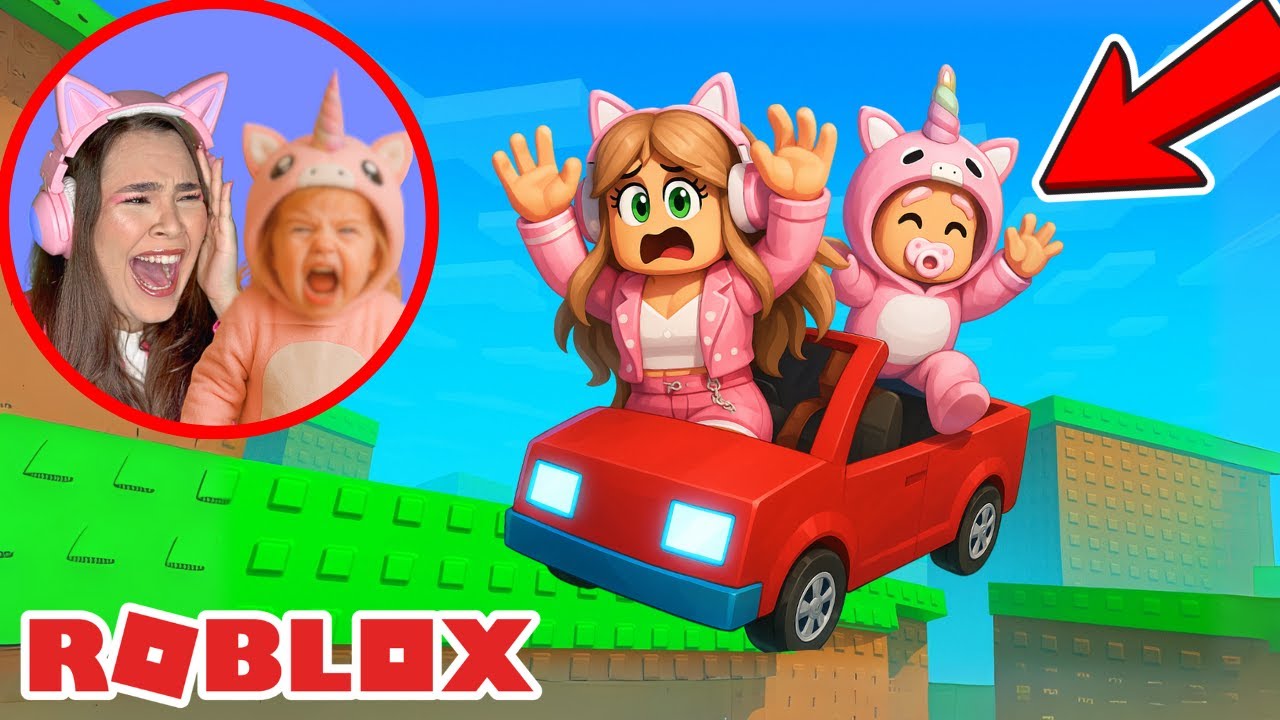 NOSSO CARRO PERDEU O CONTROLE E SAIU VOANDO no ROBLOX!