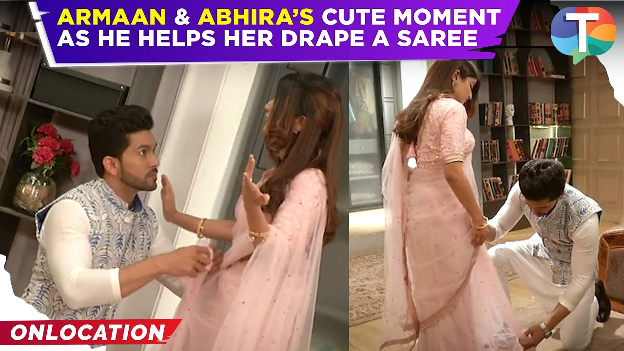 Yeh Rishta Kya Kehlata Hai: Abhira & Armaan’s ROMANTIC moment as he helps her drape a saree